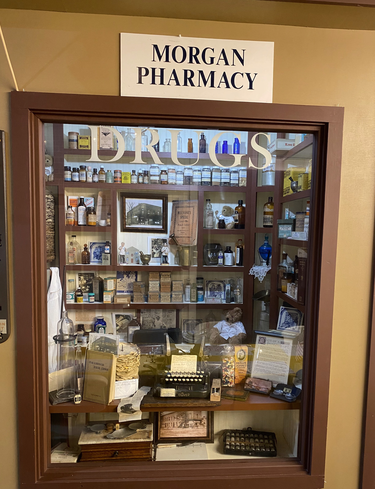 Morgan Pharmacy display